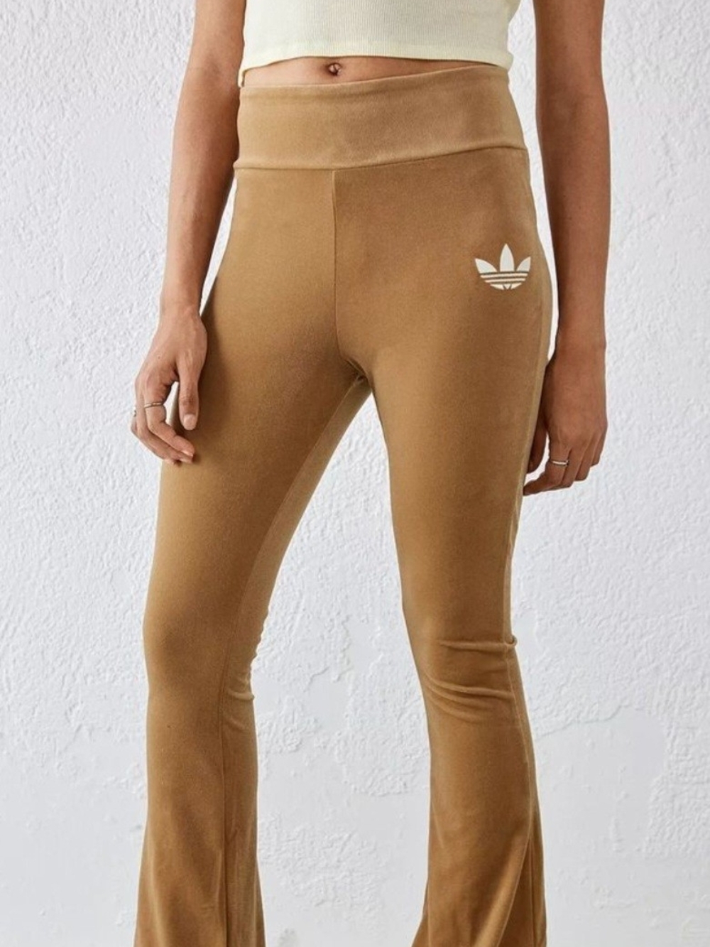Adidas Women’s High-Waist Flared Leggings - Brown